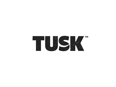 Tusk logo logo design logo designer logotype nature preservation tusk typography wildlife