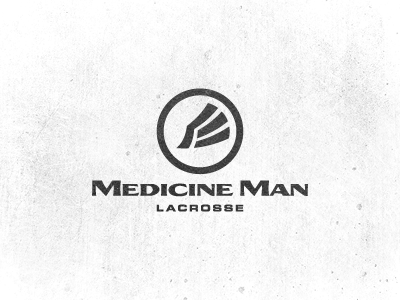 Medicine Man Lacrosse - Logo Design brandmark chief circular geometry feathers lacrosse logo design logotype mark medicine man lacrosse native american sports symbol wing