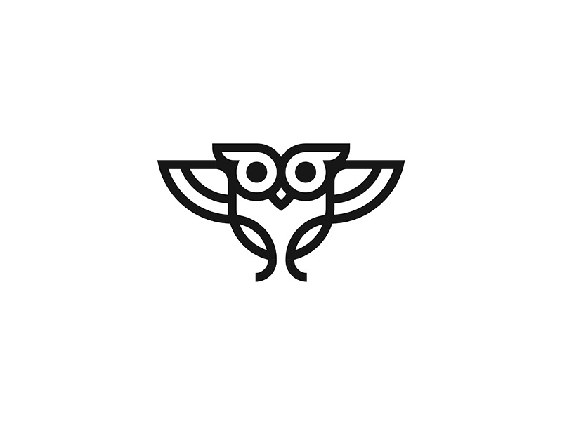 Monoline Owl by Gert van Duinen on Dribbble