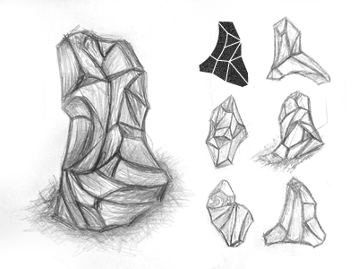 Obsidian Shapes doodles forms logo obsidian shapes sketches