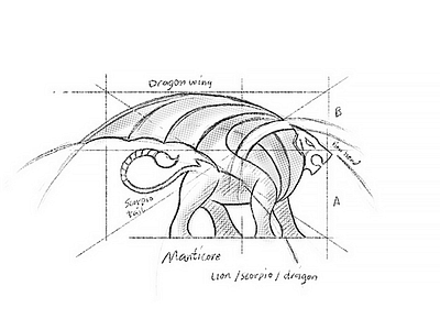 Manticore Logo Sketch