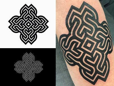 Tattoo Design for Scott Maschek blackwork bold logo ornamental symbol tattoo tattoo artist tattoo design