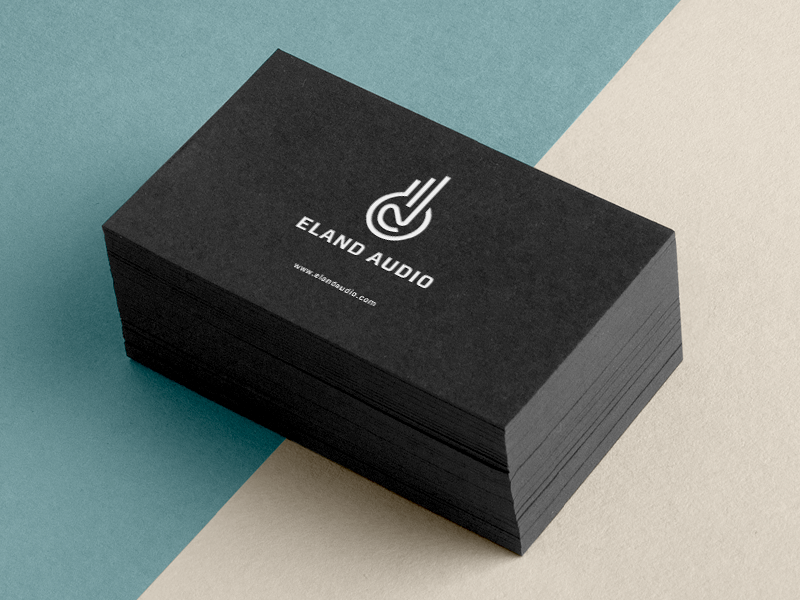 Eland Audio stationary design branding design branding identity brandmark logo designer logo design logo mark