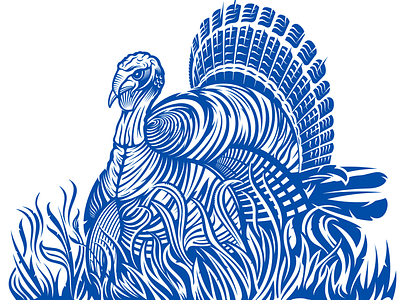 Wild Turkey Vector Packaging Artwork