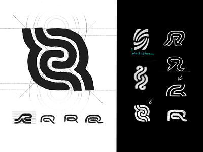 Brand Mark Design Process - Logo Design Sketches
