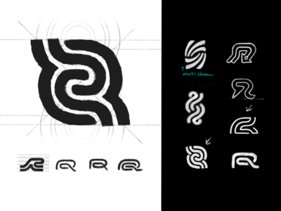Brand Mark Design Process - Logo Design Sketches brand mark branding custom logo design glyphs identity designer logo logo design logo designer logotype monogram