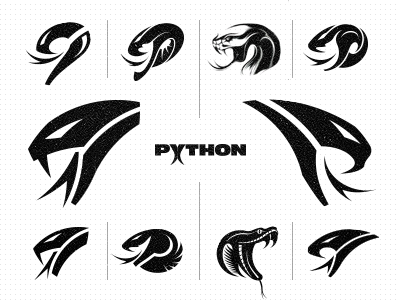 Python Safety - Logo Design Concepts logo python