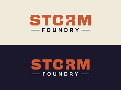 Storm Foundry - Custom Logo Design color custom logo design logo designer logotype wordmark