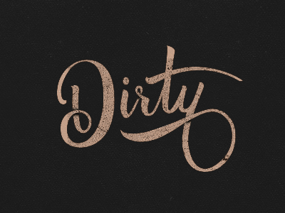 Dirty dirty edm illustrator lettering logotype pentel color brush texture type typography vector