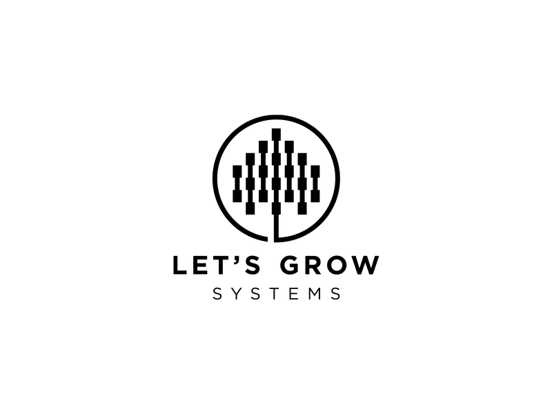 Let's Grow Systems - Custom Logo Design branding brandmark custom logo design growing system identity designer logo logo design logo designer logo mark logotype