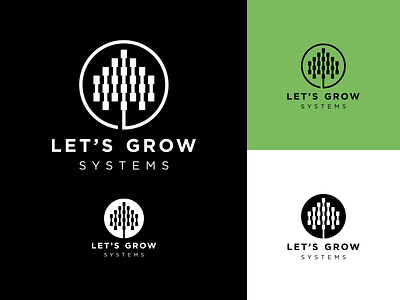 Let's Grow Systems - Logo Showcase branding brandmark custom logo design growing system growth icon designer identity designer logo design logo designer logo mark logotype symbol designer