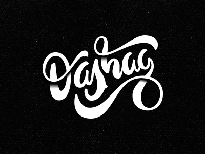 Dashag custom hand lettering lettering logo logotype script shag typography