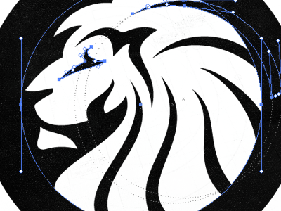 Reconstructing the Lion Head Logo brand confident head lion logo mark powerful proud redesign vigilance