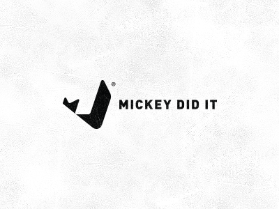 Logo for Mickey Did It beeldmerk brand icon identity logo m mark monogram perspective simple symbol typography