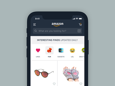 Amazon Interesting Finds - Concept amazon concept explore interesting finds ios iphone x shot