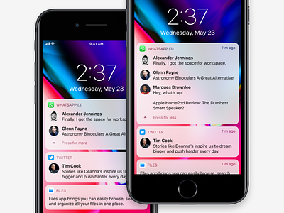 Unified Notifications on iOS - Redesign apple ios ios 12 notifications wwdc18