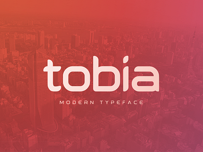 Tobia - Modern Typeface custom font illustration modern tobia type design typeface