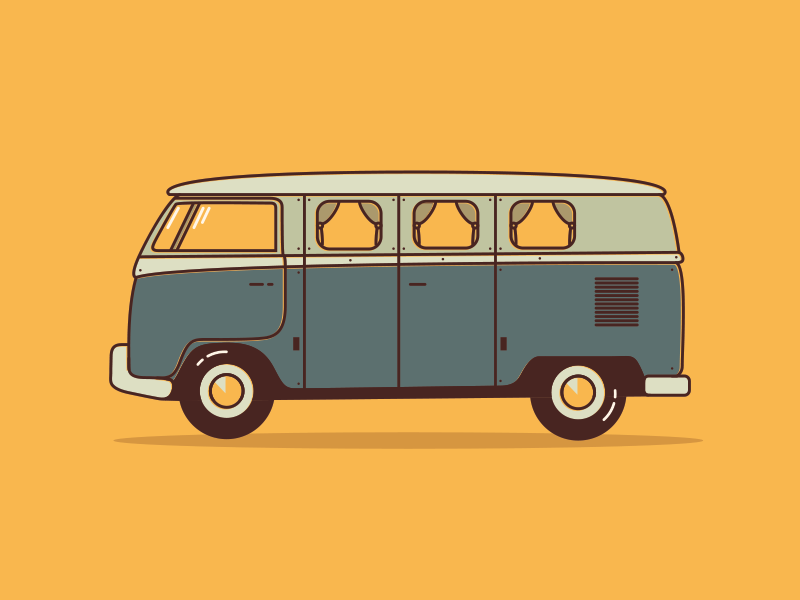 Volkswagen Bus by Nik Williams on Dribbble