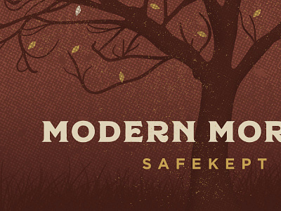 Modern Mortals album cd cover leaves lights music night regina texture tree winter