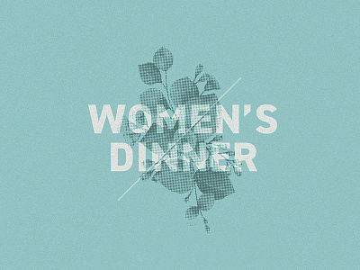 Women's Dinner church columbus din dinner eucalyptus halftone ohio slide womens