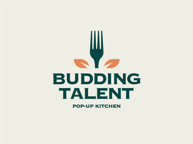 Budding Talent restaurant bar culinary fork flower talent budd budding ohio columbus