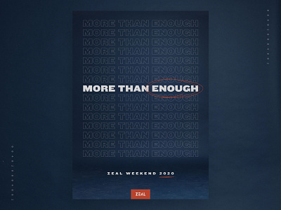 More Than Enough – Concept B 2020 art church columbus conference enough group more ohio poster series sermon than youth youthgroup