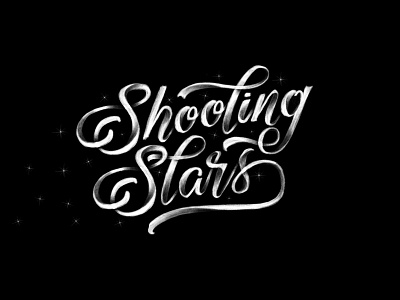 Shooting Stars handfont handmadefont lettering
