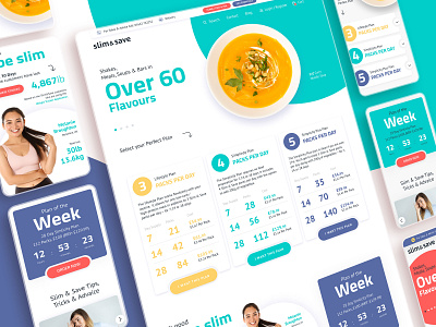 Homepage design for Meal Replacement Diets site diet diet site ecommerce site food food shop food site homepage shop web website website design