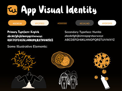 Sexual Health App Visual Identity app branding graphic design illustration ui ux vector