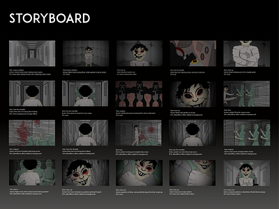 Storyboard for Animated Music Video animation graphic design illustration motion graphics