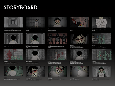 Storyboard for Animated Music Video