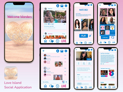 Love Island App Design