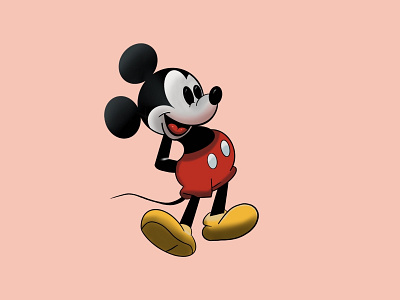 Hand-Drawn Mickey Mouse.