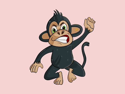 Hand Drawn Monkey 🐒. art artist cartoon cartoonartist design graphic design handdrawing handdrawn handdrawnart illustration illustrator nft nftart nftartist nftcartoon nftcollection