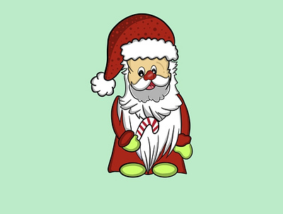 Hand drawn Santa Claus 🎅. art artist cartoon design handdrawn illustration logo