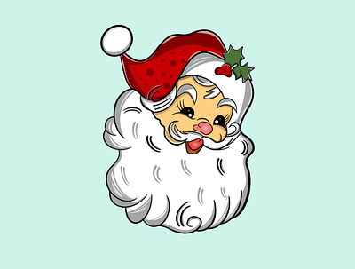 Hand drawn Santa Claus 🎅. art artist cartoon design handdrawn illustration logo