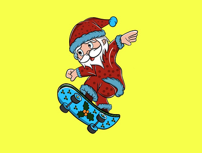 Hand drawn Santa Claus 🤶. art artist cartoon design handdrawn illustration logo