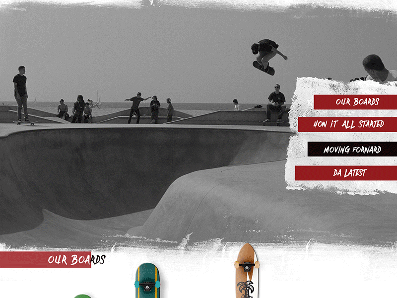 Crack Website Mockup crack grunge mockup skateboarding skateboards sports urban web desgin website website mockup