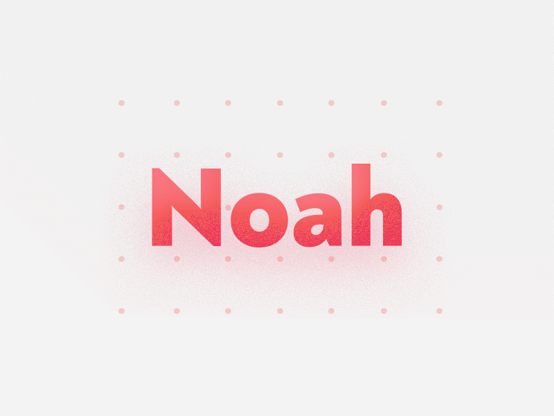 Noah animation design font fontfabric motion motion design noah school typo