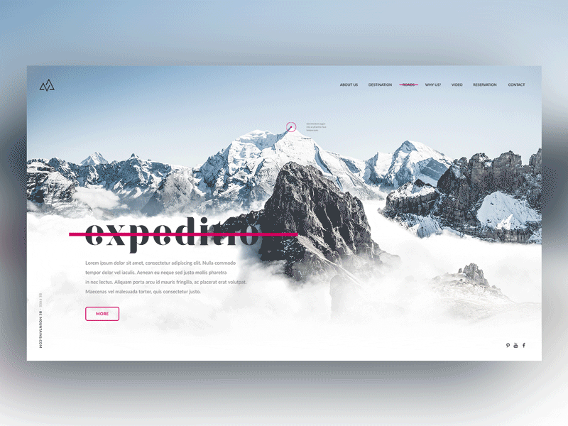 DailyUI - Day2^ challenge daily day2 expedition moutains parallax ui