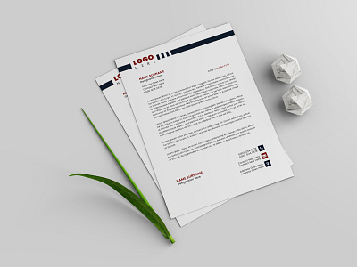 professional letterhead graphic design free download