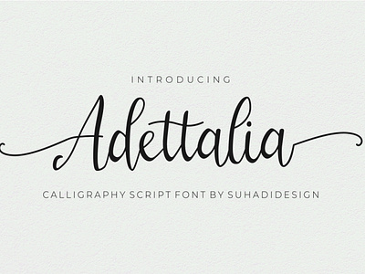 Adettalia – Modern calligraphy font