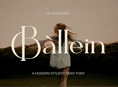 Ballein feminine serif font feminine font french
