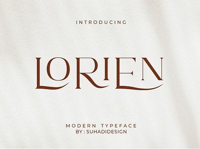 Lorien modern typeface serif font design font invitation letter ligature logo modern type typeface typography