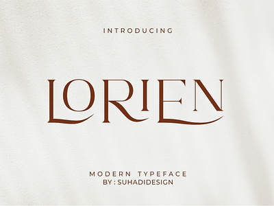 Lorien modern typeface serif font