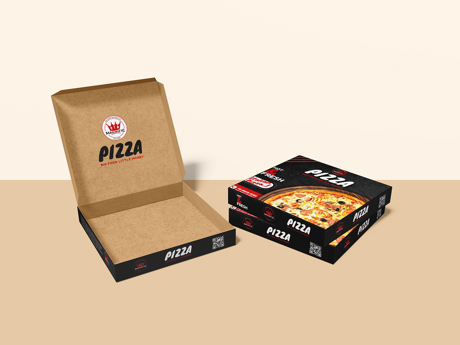 Pizza Box Design And Branding by Marketorz on Dribbble