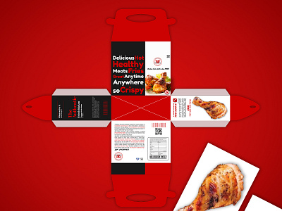 Chicken Bucket Design And Mockup branding chicken bucket design food packet design food packet mockup graphic design logo package design packaging design