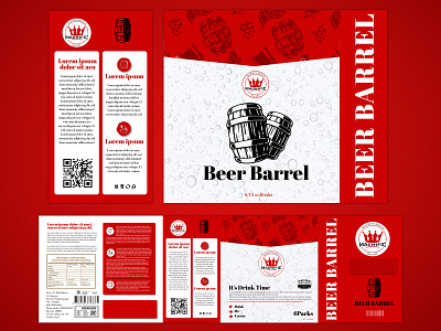 Beer Bottle & Beer Carrier Label Design And Branding beer bottle label design beer carrier design beer label design branding graphic design label design logo package design