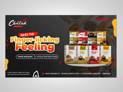 Masala Company Billboard Design billboard design branding graphic design logo masala billboard design