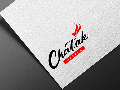 2D Masala Company Logo Mockup branding graphic design illustration label design logo logo design masala box design movkup package design packaging design